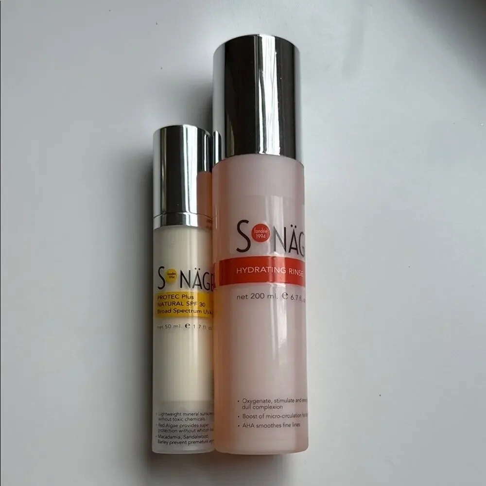 Hydrating Skincare Set - Silver and Cream